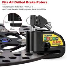 Disc Brake Lock Waterproof Anti-Theft Lock For Bicycle Motorcycle - Black - View 2