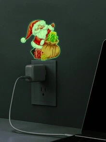 A Luminous Santa Claus Gift Luminous Sticker Switch Sticker Christmas Home Decoration Wall Sticker - Multicolor - View 3