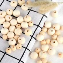 DIY Hạt bằng gỗ Đối với Vòng tay , Dây chuyền , Vật trang trí , Thủ công Thủ công mỹ nghệ , Chuông gió Đồ trang trí , Rèm Dây thừng Phụ kiện , - Màu gỗ - Xem 3