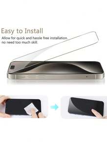 2 Gói Phim Dán Điện Thoại Di Động Apple Toàn Màn Hình HD Thích Hợp Cho IPhone16e/17Promax/15Promax/16pro/16/15plus Chống Rơi Phù Hợp Cho IPhone14promax/14pro/14 Phim Bảo Vệ Phù Hợp Cho IPhone13promax/13pro/12/11 Phim Kính Cường Lực - Trong sáng - Xem 4