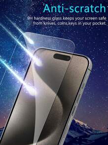 2 Gói Phim Dán Điện Thoại Di Động Apple Toàn Màn Hình HD Thích Hợp Cho IPhone16e/17Promax/15Promax/16pro/16/15plus Chống Rơi Phù Hợp Cho IPhone14promax/14pro/14 Phim Bảo Vệ Phù Hợp Cho IPhone13promax/13pro/12/11 Phim Kính Cường Lực - Trong sáng - Xem 2