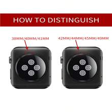 1pc Midnight Blue Soft Silicone Apple Watch Band, Compatible With Apple Watch Series Ultra/Se/10/9/8/7/6/5/4/3/2/1, Compatible With Apple Watch Bands 40mm 38mm 42mm 41mm 44mm 45mm 46mm 49mm - Midnight Blue - View 6