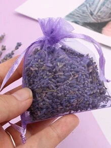 5 件紫色薰衣草香囊，抽屉和壁橱用香囊，薰衣草香薰香囊礼品，汽车香薰空气清新剂香囊 - 淡紫色 - 查看 4