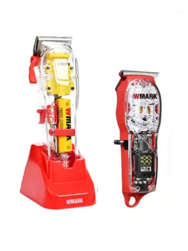 Maquina de Cortar Cabelo Profissional Wmark NG 108 Pro + Acabamento 509