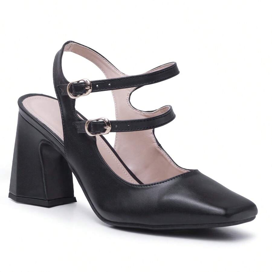 Women Heeled Sandals - 黑色 - 查看 1