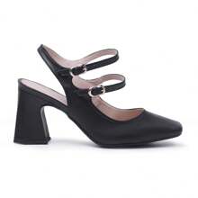 Women Heeled Sandals - 黑色 - 查看 2