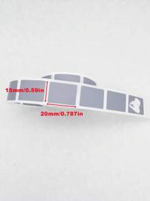 500 張/卷 15x20 毫米灰色刮刮貼紙,刮刮卡塗層 Diy 密碼貼紙 - 灰色 - 查看 4