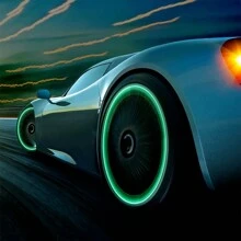 8 Pièces Bouchons De Valve Lumineux De Couleur Mélangée, Lampe De Pneu Décorative Fluorescente De Nuit Pour Voiture, Moto, Vélo