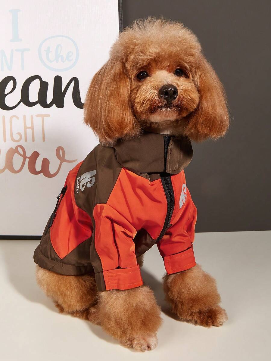 Áo khoác & Áo Jackets Thú cưng - Cà phê nâu - Xem 1