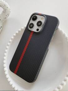 Fine Black Striped Phone Case Compatible With Apple Phones