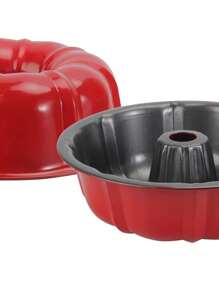 Molde para Hornear Tartas Rosca Antiadherente Reposteria 26CM - Rojo - Ver 2
