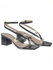 Rosavivi Women Heeled Sandals - 黑色 - 查看 5