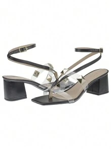 Rosavivi Women Heeled Sandals - 黑色 - 查看 6