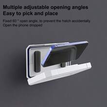 Waterproof Phone Case For Shower, Slouchy Phone Holder With Suction Cup For Bathroom, Wall-Mountable For Watching Tv, Using Toilet Or Taking Shower - White - View 4