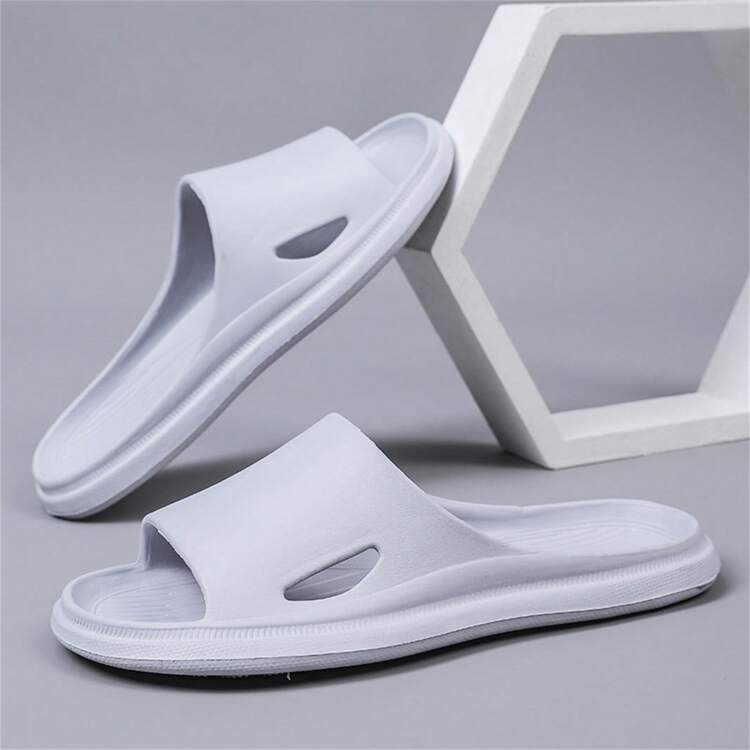 Unisex Couples Soft Eva Sole Open Toe Slippers For Outdoor And Indoor Use Antiskid Beach Flip Flops Nursing Shoes SHEIN