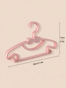5pcs/set And 10pcs/set Solid Color Baby Clothes Hanger, Suitable For Daily Use - Pink - View 7