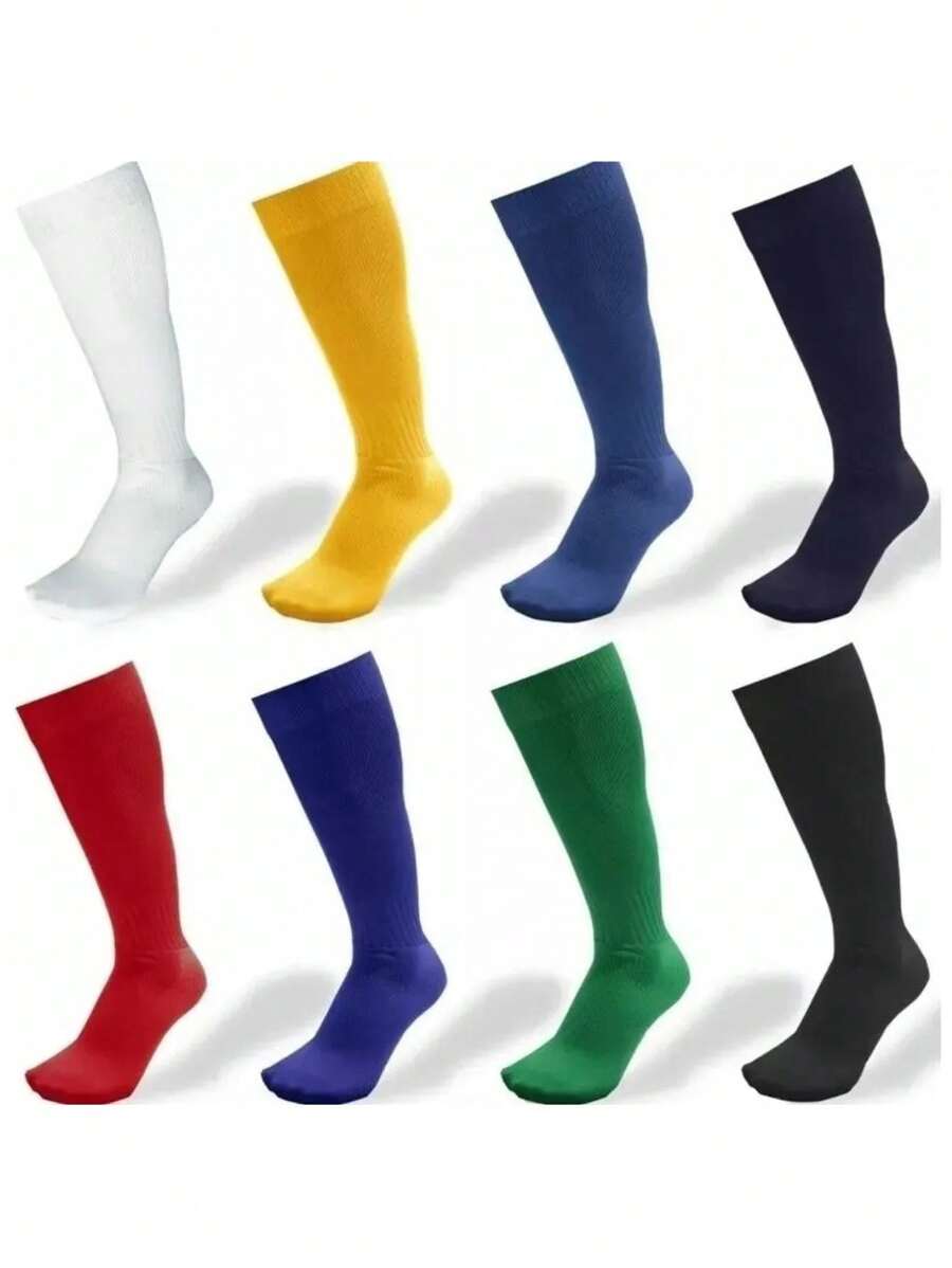 1 Pair Plain Color Stockings - 藏蓝色 - 查看 1