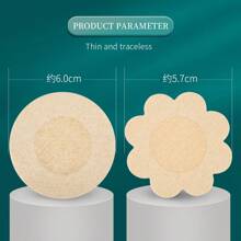 100入組一次性護理墊：無縫、透氣、自粘，提供最大舒適度和隱形覆蓋（贈送一對普通矽膠哺乳墊） - 杏色 - 查看 4