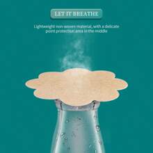 100入組一次性護理墊：無縫、透氣、自粘，提供最大舒適度和隱形覆蓋（贈送一對普通矽膠哺乳墊） - 杏色 - 查看 5