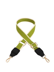 Random Striped Color Block Print Wide Straps For Crossbody & Shoulder Bag Replacement Handbag Strap - Multicolor - View 2