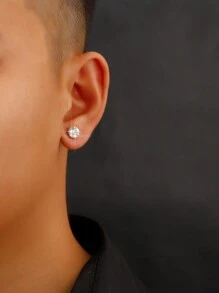 12 Paires De Boucles D'oreilles Aimantées 4 Mm Montées Sur Carte