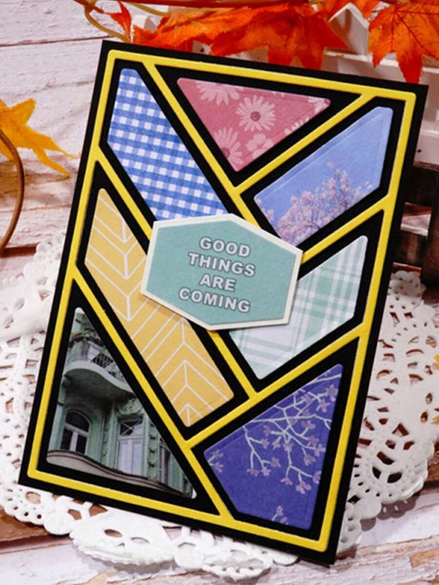 1 件 105x135 毫米萬聖節主題金屬模具,用於帶有照片裝飾的 Diy 卡片製作 - 銀色 - 查看 1