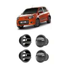 Kit 4 Difusor Ar Novo Uno 2010 A 2014 Fiorino 2013 Grafite