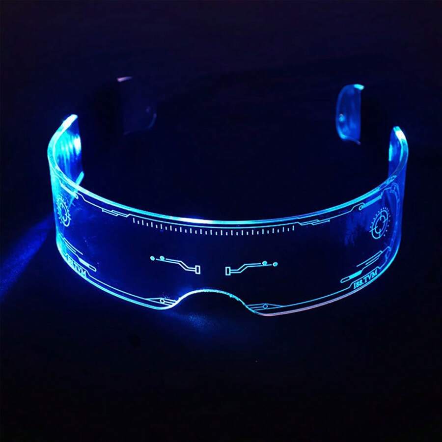 Street Led Light Up Acrylic Glasses For Birthday Party & Dancing Party