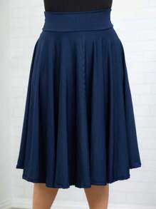 Women Skirts - 藏蓝色 - 查看 1