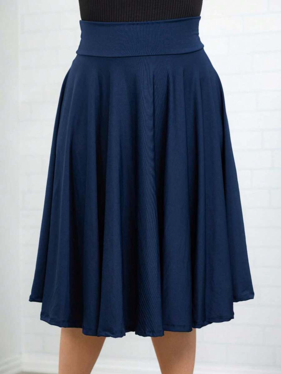 Women Skirts - 藏蓝色 - 查看 1