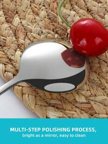 24件套不锈钢酒店餐具套装，包括叉子、勺子和茶匙 - 銀色 - 查看 4