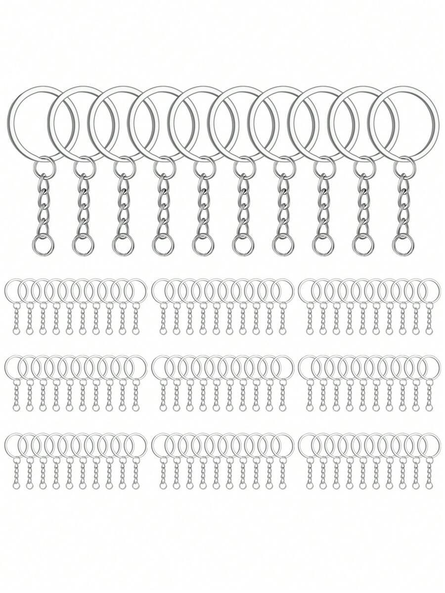 Argollas Para Llavero 100 Pzas (2.5cm) - Plateado - Ver 1