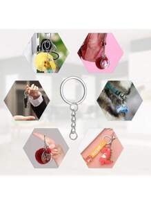 Argollas Para Llavero 100 Pzas (2.5cm) - Plateado - Ver 4