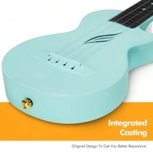 Soprano Ukulele Enya Nova U Mini 21" –Carbon Fiber Travel Ukulele–With Beginner Kit Includes Semi-Hard Case, Strap, Capo, And Strings - Blå - Visa 5