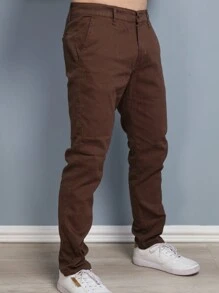 Men Jeans - 棕色 - 查看 4