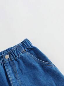 (washing Label Inside Left Pocket) Stylish Casual Girls' Joggers With Elastic Cuff, Autumn