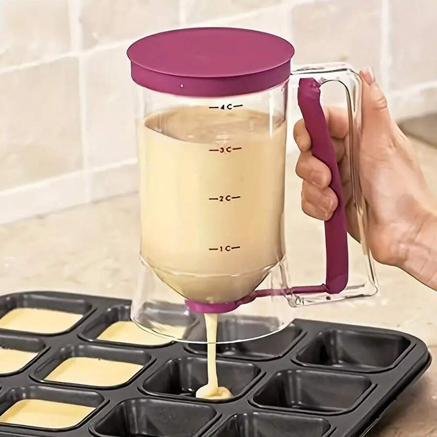 Cupcake Batter Separator And Dispenser Handheld Funnel Measuring Cup