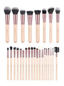 MAANGE 27pcs Professional Makeup Brush Set,Makeup Tools With Soft Brush Hair For Easy Carrying,Foundation Brush,Eye Shadow Brush,Eyebrow Brush,Brush Set For Travel,Brush Set,Makeup Brush Kit,Make Up Brush Set,Make Up Set Complete,Makeup Brush Set,Complete Makeup Kit,Brush Kit,Brushes Makeup Set,Makeup Gift Set,Set - Pink - View 3