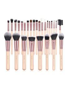 MAANGE 27pcs Professional Makeup Brush Set,Makeup Tools With Soft Brush Hair For Easy Carrying,Foundation Brush,Eye Shadow Brush,Eyebrow Brush,Brush Set For Travel,Brush Set,Makeup Brush Kit,Make Up Brush Set,Make Up Set Complete,Makeup Brush Set,Complete Makeup Kit,Brush Kit,Brushes Makeup Set,Makeup Gift Set,Set - Pink - View 1