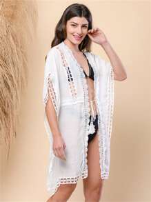 Women Kimonos - 白色 - 查看 1