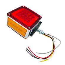 Bicolor Square Ceiling Light 35 Led Angel Eye Triple Sided Gel - Apricot - View 1