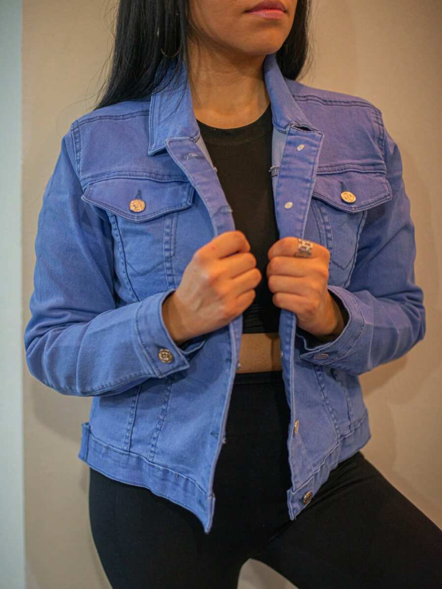 Chamarra de Mezclilla para mujer - Lavado ligero - Ver 1