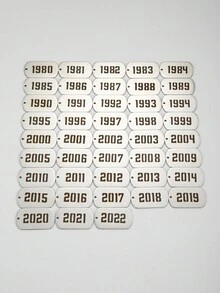 1pc stainless steel birth year pendant necklace - Silver - View 4