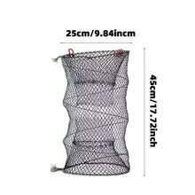 Foldable Fishing Cage Basket With Net, For Turtle, Loach, Black Fish, Carp, Shrimp - Black - View 8