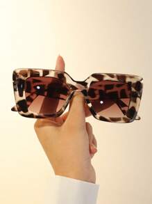 1 件装 女士 玳瑁色几何镜框 时尚 Y2K 时尚眼镜 适合旅行 学校 服装配饰 - 漸層 - 查看 2