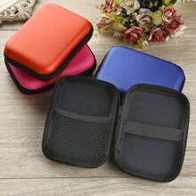 1piece SSD Case 2.5 Inch External USB Hard Drive Disk HDD Carry Package Cover Storage Bag Practical Mobile Disk Box Mobile Power Pack Earphone Storage Bag Hard Disk Box Zipper Pouch