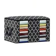 1个PVC窗口可折叠防潮收纳袋，适用于存放衣物、床上用品等。 - 黑與白 - 查看 9