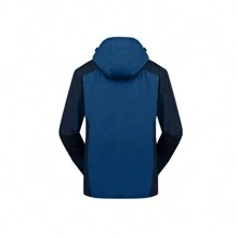 Autumn & Winter Jacket 3 In 1 Windbreaker Coat 2pcs/Set Gym Clothes Men - Dusty Blue - View 4