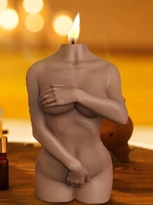 Diy Aromatherapy Candle Making Mold 3d Muscle Men & Women Covering Hands Body Plaster Mold For Photography Decoration,Epoxy Resin & Silicone & Dropper Mold - White - View 6