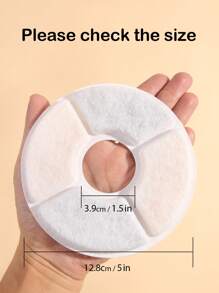 1 Set Of 2pcs Filter Cartridges Only Compatible With The Pet Water Fountain Shown In The Picture, White Circular Filter Diameter 12.8cm Suitable For Cat And Dog Drinking Fountain Filter Pack - White - View 2
